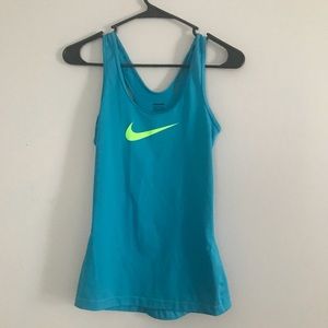 Blue Nike Workout Tank